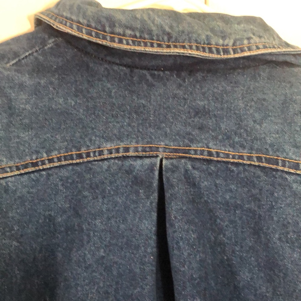 Woman’s Y2k unique retro rare VTG Denim Blue jean Jacket - Picture 12 of 16
